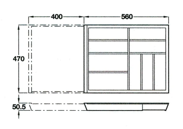 Bestikkinnlegg Hansmeier Utvidbart Eik 