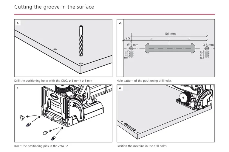 Posisjoneringsstifter Lamello For Zeta P-2