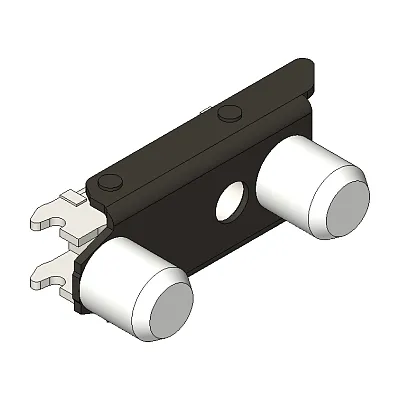 Monteringsplate Blum H3 20mm Dübel M/Exenter Høydejustering Svart Onyx