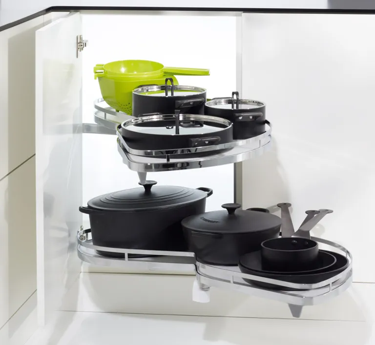 Hjørnekarusell Kesseböhmer LeMans 2 Hvit/Krom 