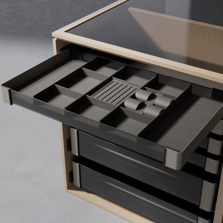 Skuff Kesseböhmer Conero H168mm Sort Komplett