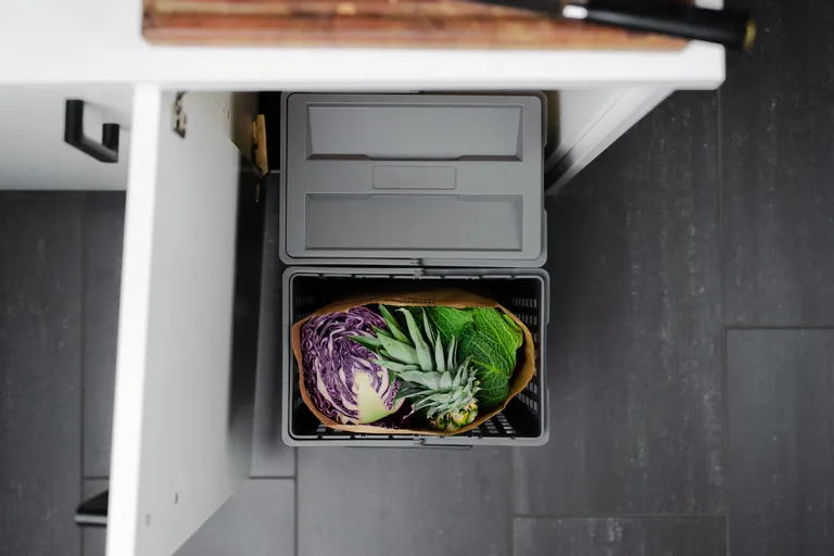 Avfallssorterer IMA Select Basic 400 ECO Bunnmontert Antrasitt 