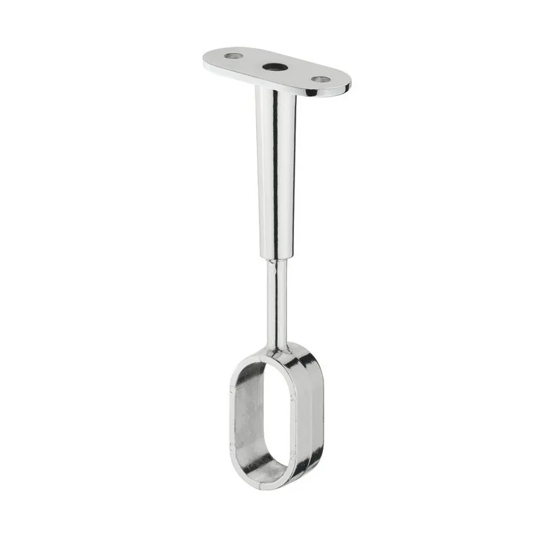 Garderoberørholder Oval Midtfeste  Krom