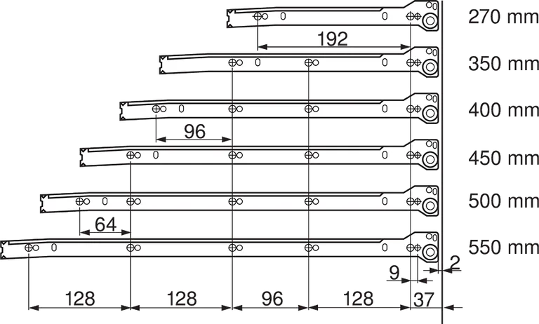 Metabox Blum Høyde M 86mm Hvit