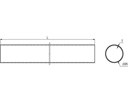 Garderoberør  Teka  3m Krom