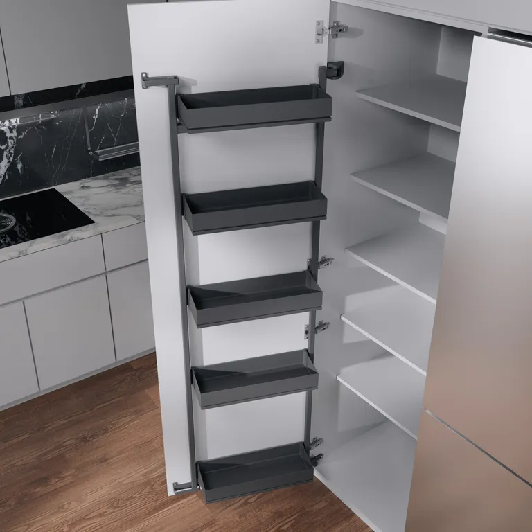 Høyskapsutrekk Tandem 2 Arena Pure Ramme + 5 hyller Antrasitt