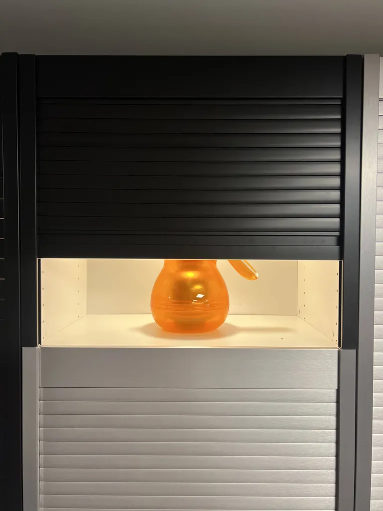 Sjalusidør Knoke KS25 B600xD300mm Matt Sort - Flere Høyder