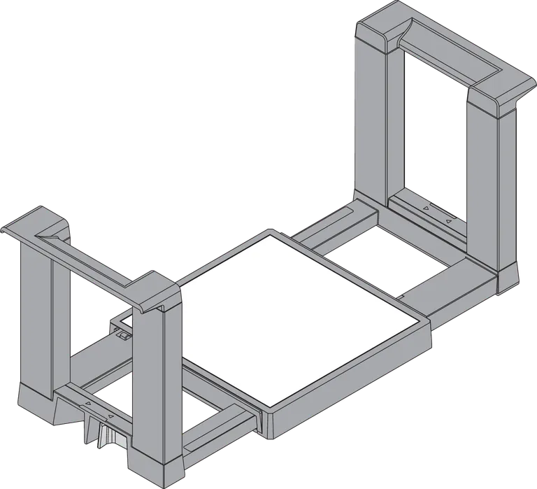 Tallerkenholder Blum Ambia-Line  Grå