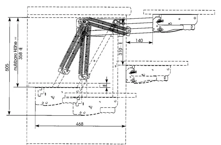 Benkeskapsnedsenk Kesseböhmer Til Kjøkkenmaskiner