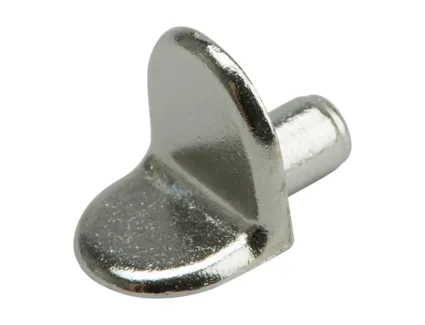 Hyllebærer Ø5mm V-modell 10x12mm Zamak Nikkel 1000stk