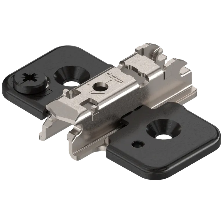 Monteringsplate Blum H3 37mm Treskrue M/Exenter Høydejustering Onyx Svart