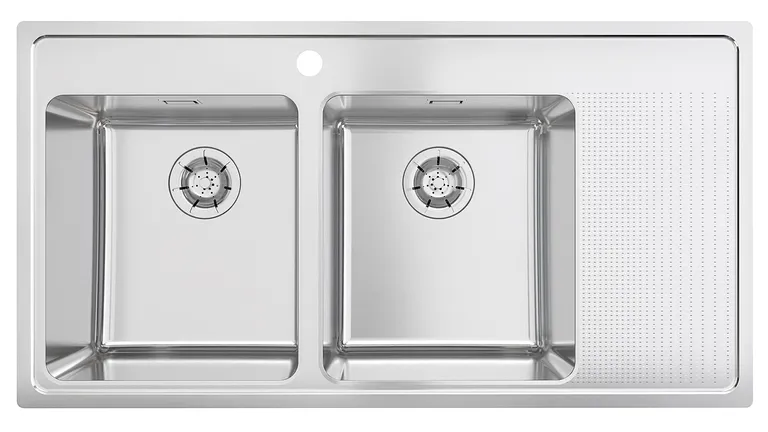 Kjøkkenvask Stala One 2 Kummer M/Rille 