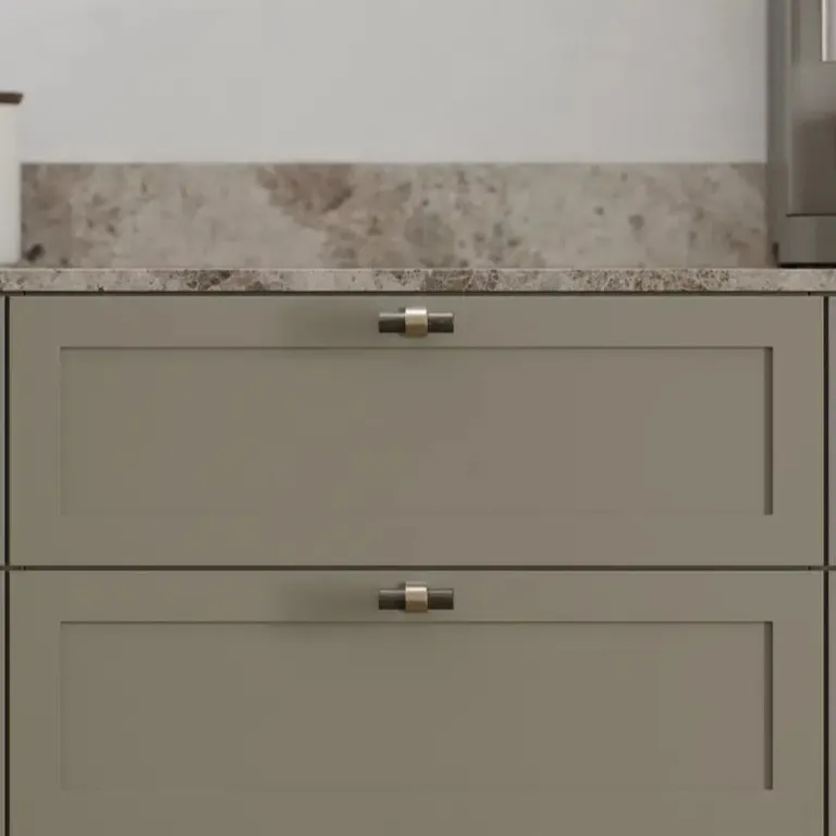 Knott 5570 Furnipart Bond Mørk Brun Eik/ Børstet Messing