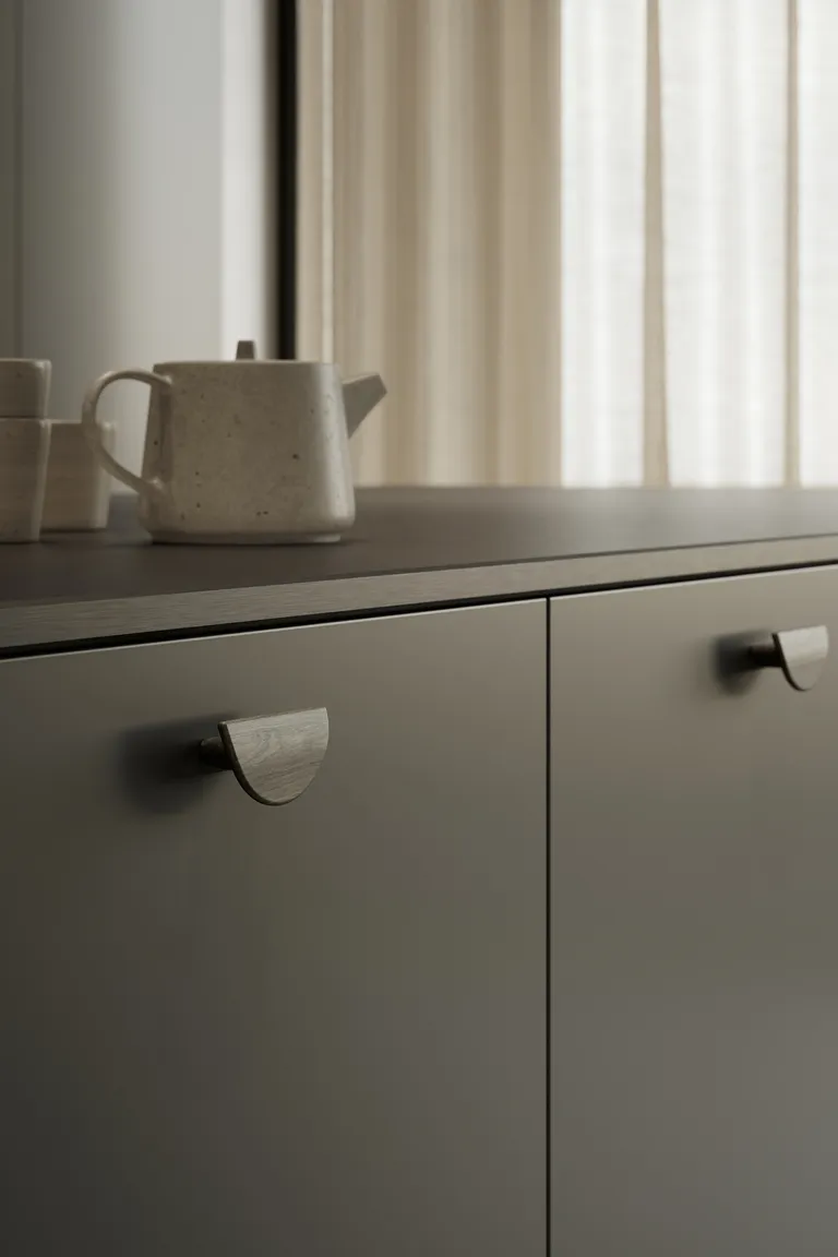 Håndtak 1042 Furnipart Horizon 32mm Mørk Brun Eik