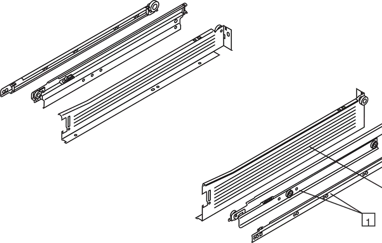 Metabox Blum Høyde N 54mm Hvit 