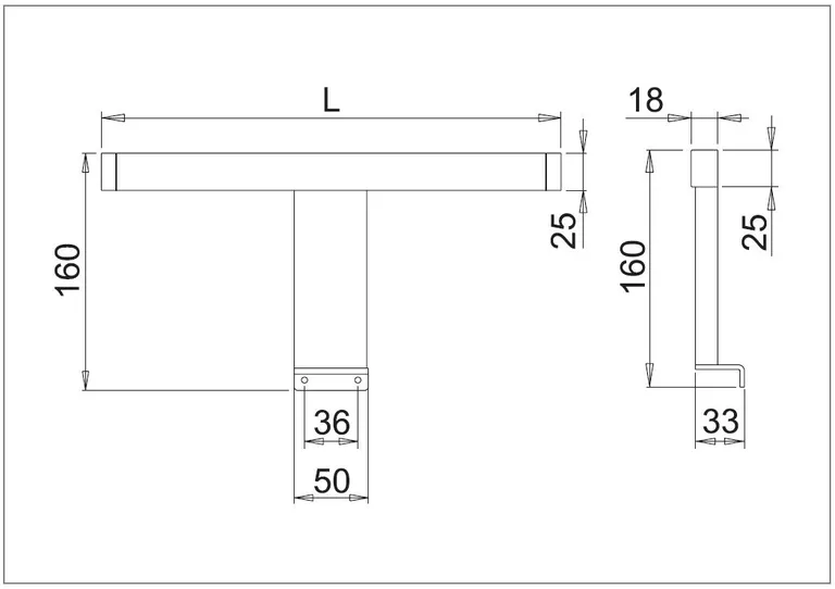 Lampe Nite Led 5W 230V 3000K Krom