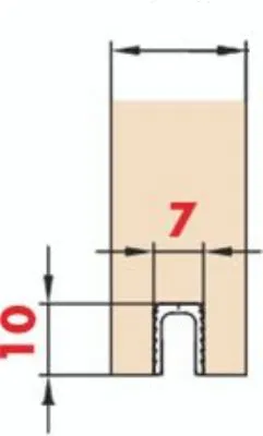 Styreskinne Eku Clipo 15/16 Plast 7mm 2,5m 