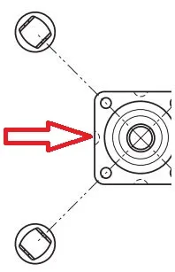 Dreieskive 57x57x10.5mm 50kg