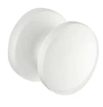 Trykknapp til trykklås Mini 16mm front hvit 