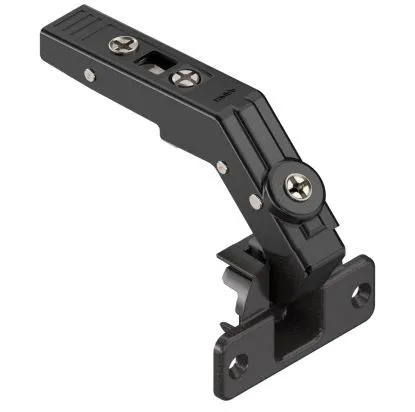 Hengsel Blum 60° 90/90 - For Hjørneskap Skruefeste Svart Onyx 