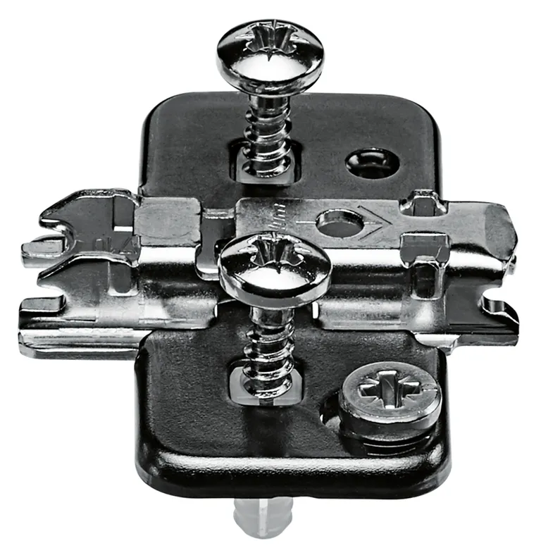 Monteringsplate Blum H0 37mm Dübel M/Exenter Høydejustering Svart Onyx