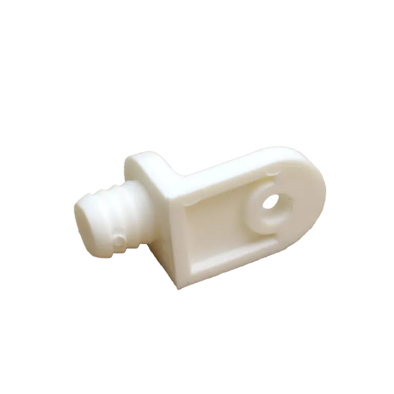 Vinkel 15x21mm Dübel 8,2mm 1 Hull Hvit