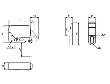 Trykk-Lås Minilatc 2-Delt