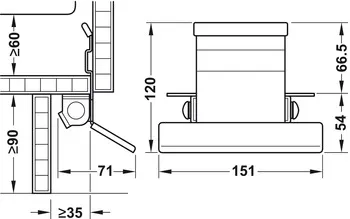 Fotpedal Rustfritt Stål