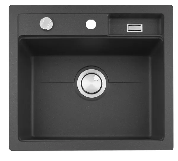 Komposittvask Stala Combo 1 Kum Plan & Underlim Sort