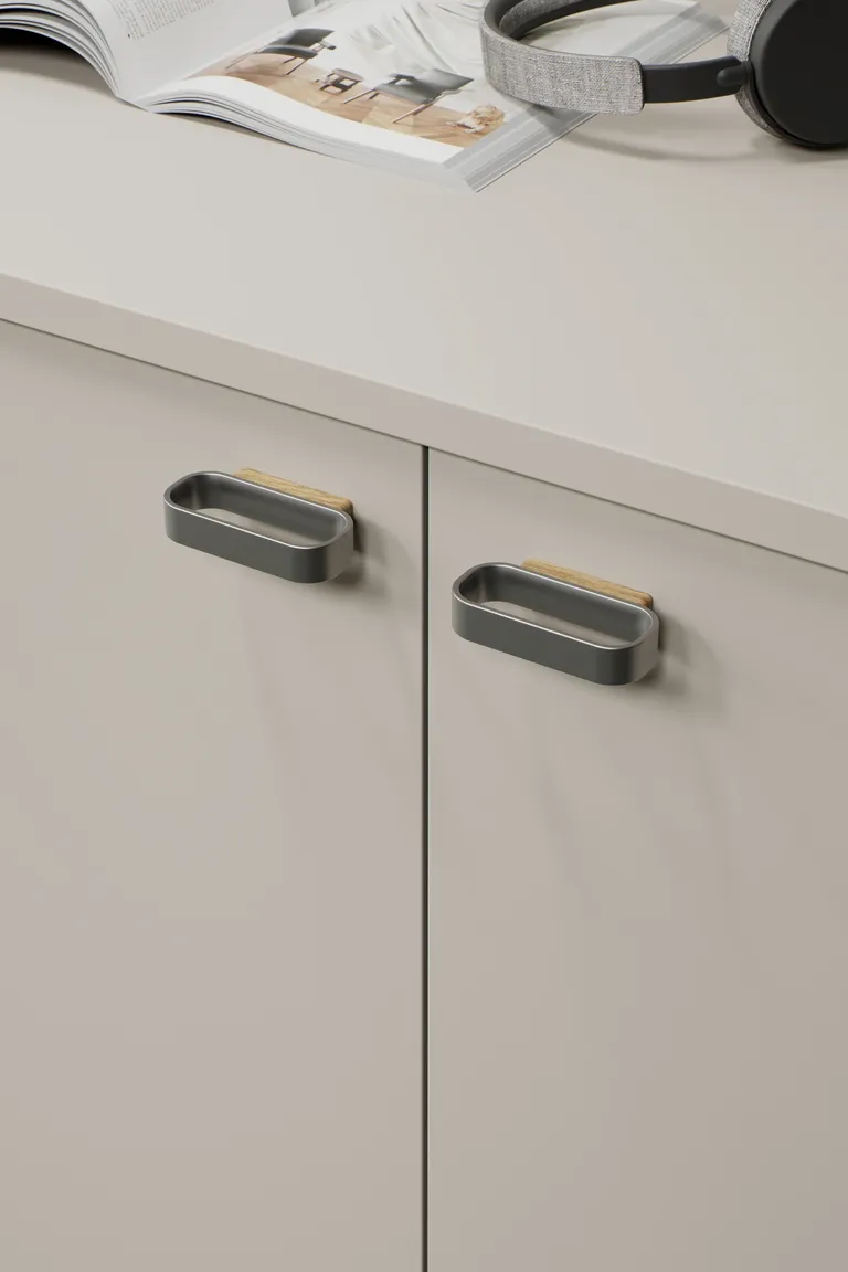 Håndtak 5571 Furnipart Race Eik/Matt Nikkel