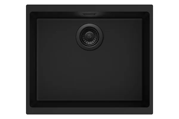 Kjøkkenvask Stala Essent 1 Kum Plan & Underlim Sort Komposit