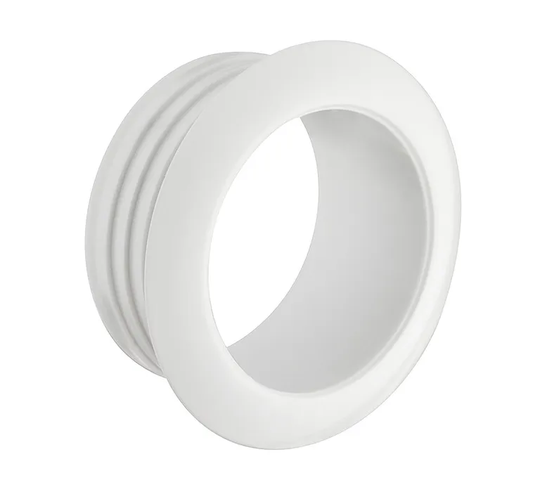 Rosett trykklås 16mm hvit