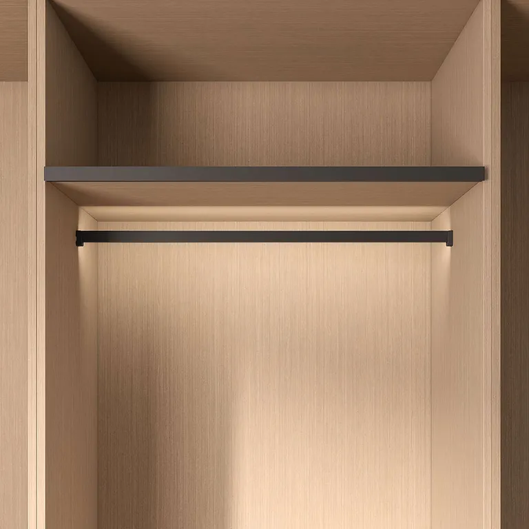 Garderobestang Kesseböhmer Conero For Led Max 1220mm Svart