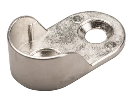 Garderoberørholder Oval 30x15mm Forniklet