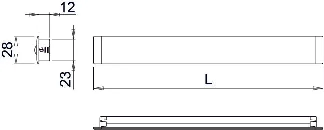 Profillist Icy  2m Aluminium