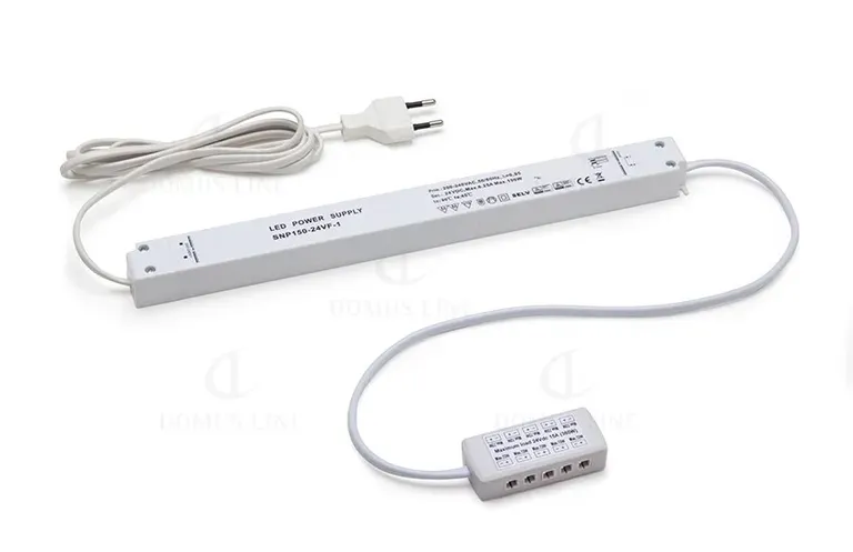 Trafo Led Slim Slt 24V 150W 10 Uganger 2m Kabel M/Stikk