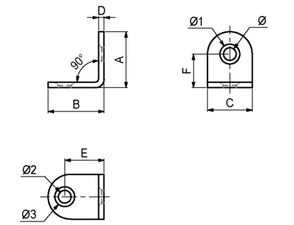 Metallvinkel 20x20mm