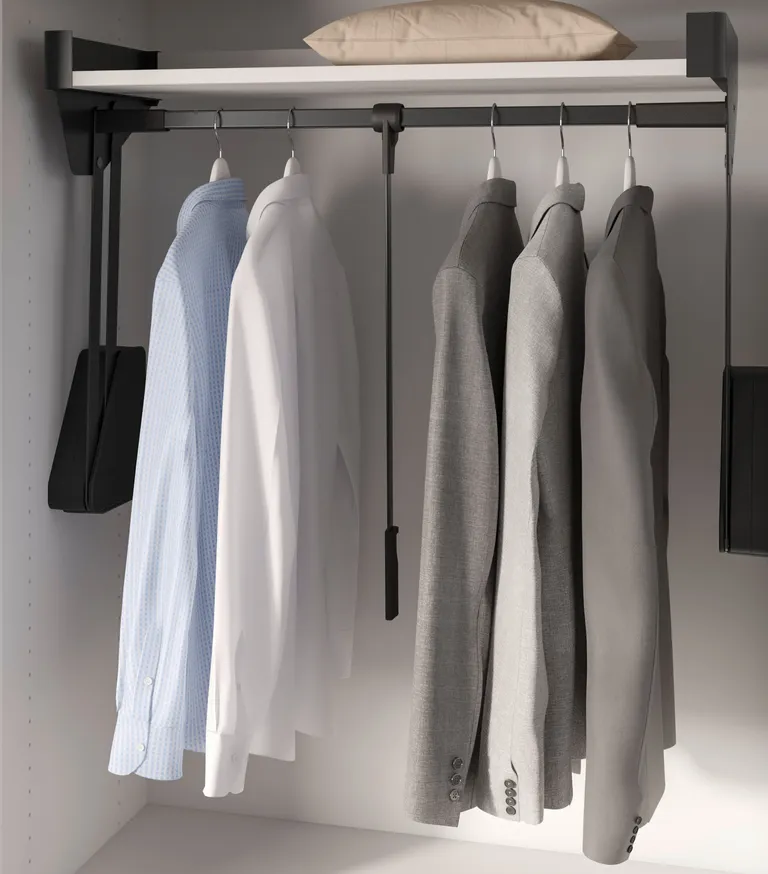 Garderobelift Kesseböhmer Conero Topplate 12kg Svart 