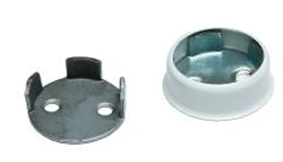 Garderoberørfeste Teka  Fjær Ø25mm Hvit