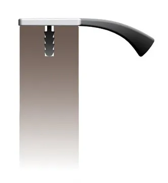 Håndtak 4080 Furnipart Trim Svart Matt Børstet