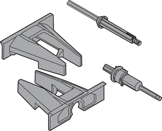 Synkrobeslag Blum Movento / Legra Tip-On