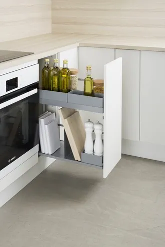 Benkeskapsuttrekk Pelly  300mm Flasker/Bøker Antrasitt