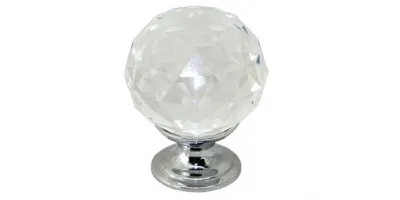 Krystallknott 9990 Ø30mm Krom  