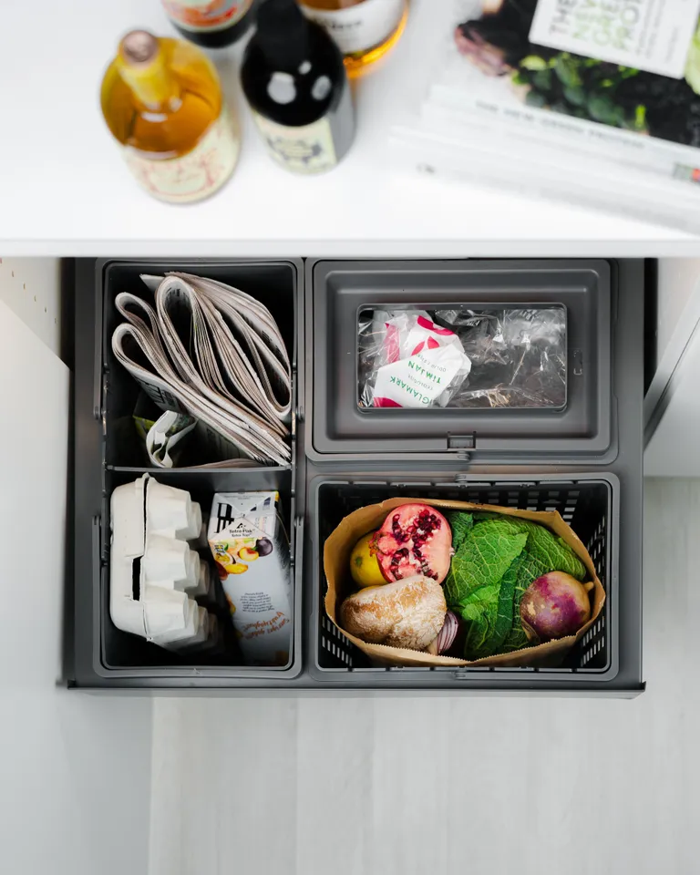 Avfallssorterer IMA Select Side 600 ECO Sidemontert Antrasitt