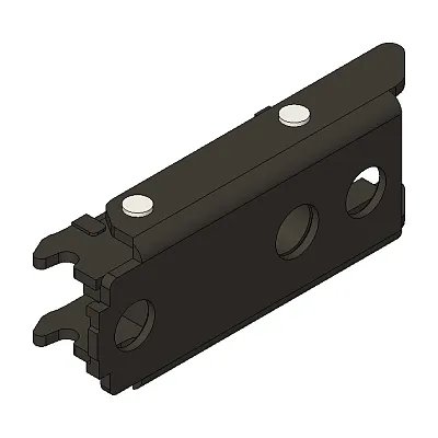 Monteringsplate Blum H3 20 mm Treskrue M/Exenter Høydejustering Svart Onyx