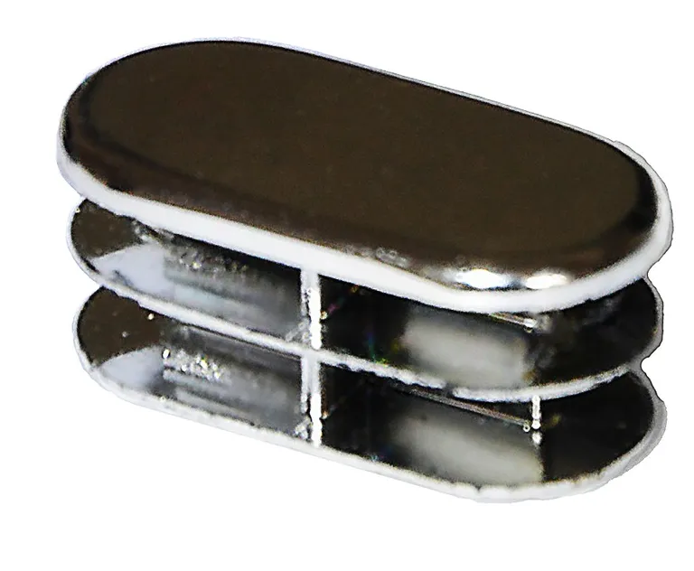 Dekkappe Teka Oval Til Garderoberør 30x15mm Krom